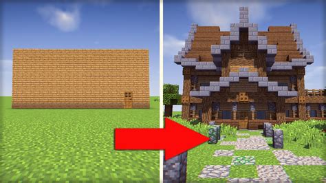 Fajne Pomysły Na Dom W Minecraft - JAK WYBUDOWAĆ ŁADNY DOMEK W 5 KROKÓW - YouTube