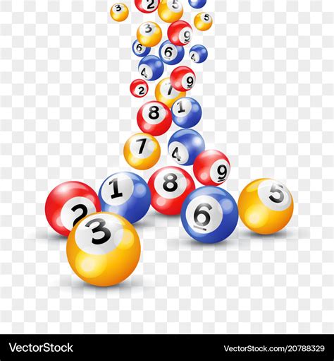 Keno Lottery Balls Numbers Bingo Lotto Royalty Free Vector
