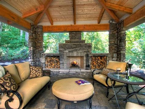 42 Inviting Fireplace Designs For Your Backyard Sortra