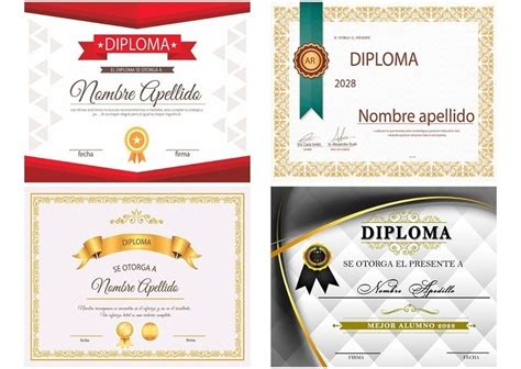 Plantillas Diplomas Reconocimiento Psd 25 Editables 1