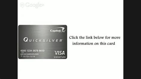 Interested in the capital one® quicksilver® cash rewards credit card? capital one quicksilver | Capital one, Cards, Quicksilver