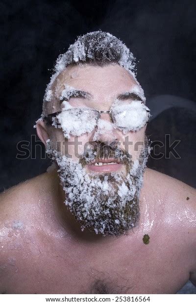 Russian Extreme Naked Man Snow Frozen Stock Photo Shutterstock