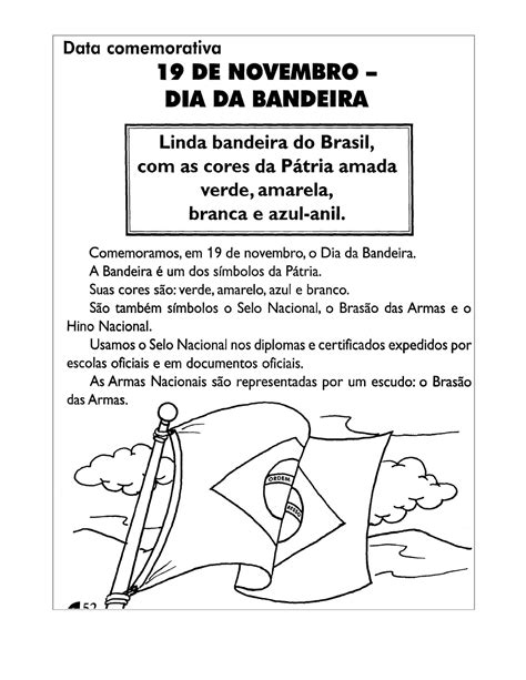 Desenhos Para Colorir Dia Da Bandeira 19 De Novembro