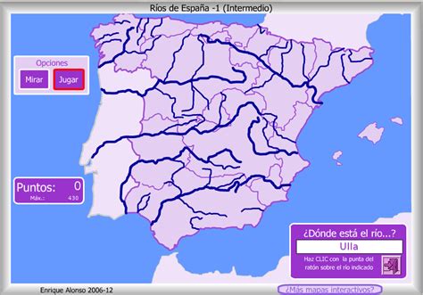 Tic Tiriritic CaÑon Mapa Interactivo Ríos De España De Enrique Alonso