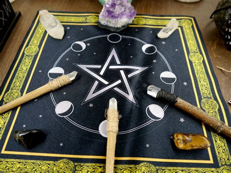 Altar Cloth Tarot Cloth Wicca Pagan Shrine Cloth Etsy
