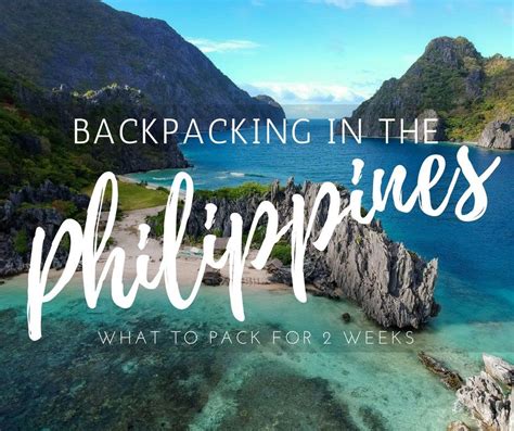 Backpacking Philippines What To Pack For 2 Weeks What To Pack