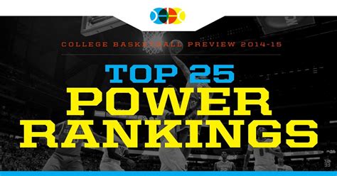 Espn College Basketball Top 25 Power Rankings Collegebasketball