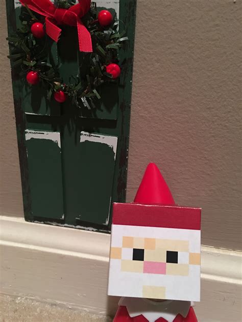 Minecraft Santa Holiday Decor Decor Elf