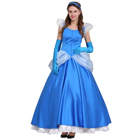 cinderella dress costume women s fantasy princess costume fancy party blue dress cosplay costume
