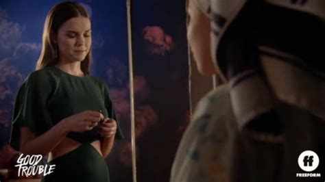The Green Dress Worn Callie Adams Foster Maia Mitchell In The Series Good Trouble Season