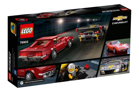 Lego® Speed Champions Chevrolet Corvette C8r And 1968 Chevrolet Corvette