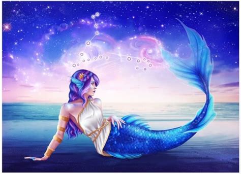 Pisces Zodiac Sign Mermaid Art Zodiac Art Character Design