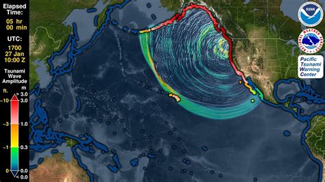 Tsunami Forecast Model Animation Cascadia 1700 Life Magazine