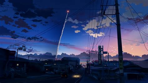 Wallpaper Sunlight Sunset Cityscape Night Anime Sky