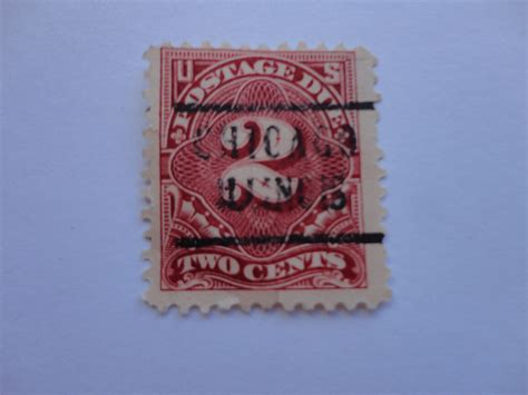 Two Cents Postage Due Usa Stamp Postage Stamps Postage Stamp