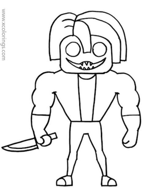 Piggy Roblox Coloring Pages Bakon Avengers Coloring Pages Coloring