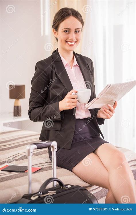 Business Trip Stock Image Image Of Businesswoman Baggage