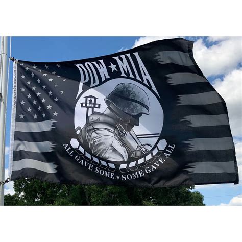Pow Mia Soldier Flag All Gave Some Some Gave All Flags