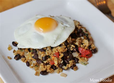 Here, we chart 74 healthy (and easy) high protein recipes to help you recover from your gym workouts, keep you feeling fuller for longer and give your body the energy it needs to carry on. High Protein - Lowfat Breakfast Recipe: Egg over Spicy Wheat and Black Beans - Mom Foodie