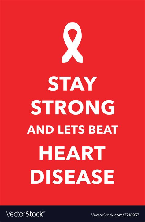 Heart Disease Poster Royalty Free Vector Image