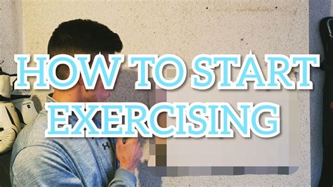 How To Start Exercising Tutorial 5 Exercises Youtube