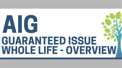 Aig Guaranteed Issue Whole Life Review 5 Details To Know