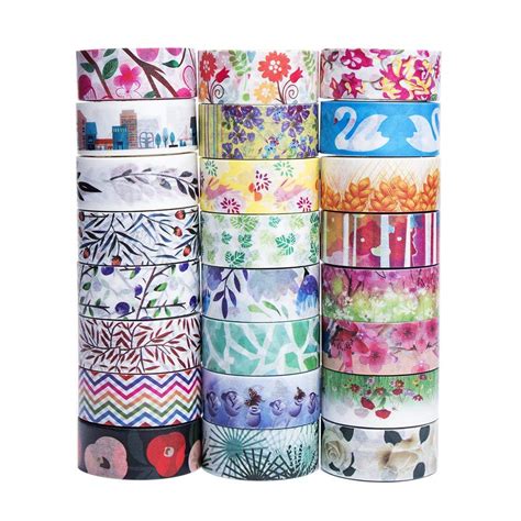 Cute Washi Tape Set The Theme Of Nature 24 Different Designs About