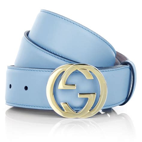 Gucci Gg Leather Belt Lightblue Kleinleder Bei Fashionette Gucci Belt