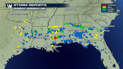Severe Storms Tornadoes Lash The Southeast Weathernation