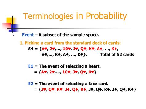Ppt Terminologies In Probability Powerpoint Presentation Free