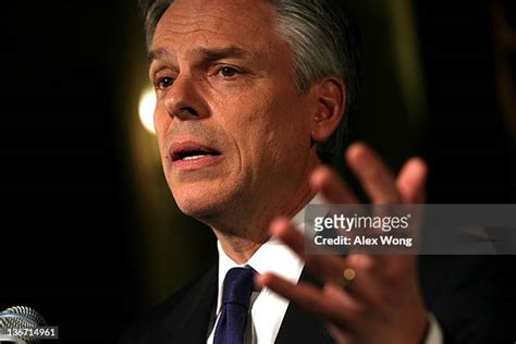 Presidential Hopeful Jon Huntsman Attends Nh Primary Rally Photos And Premium High Res Pictures