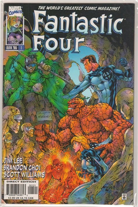 Fantastic Four 1a Heroes Reborn Comic Book Nm Marvel Comics 1996