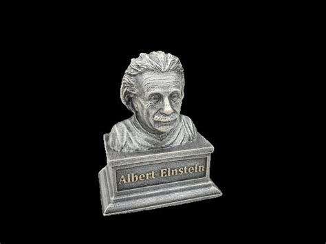 Albert Einstein Figurine Gold Silver Statue Bust Emc2 Etsy