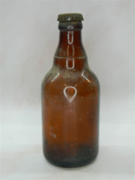 Aa5062 Vintage Brown Glass Beer Bottle W Original Cap ‘great