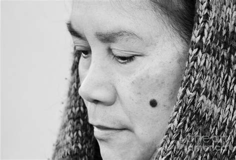 Profile Portrait Of A Filipina With A Mole On Her Cheek And Wearing A Scarf Photograph By Jim