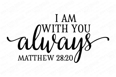 Svg I Am With You Always Cutting File Christian Etsy Finland