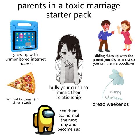 Parents In Toxic Marriage Starter Pack Rstarterpacks Starter
