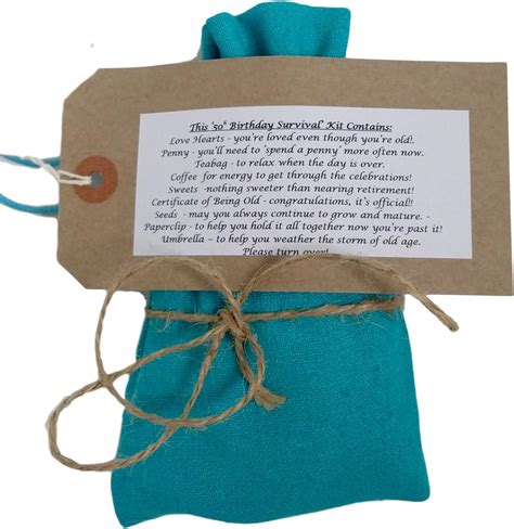 50th birthday survival kit blue perfect t present for 50 year old birthday humorous