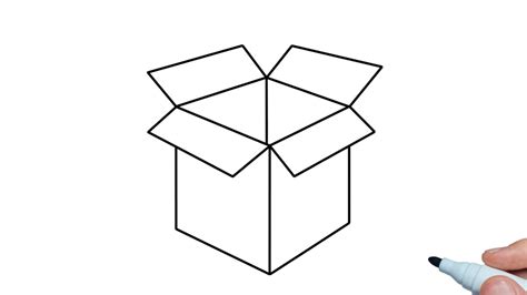 How To Draw A Box Easy Step By Step Youtube