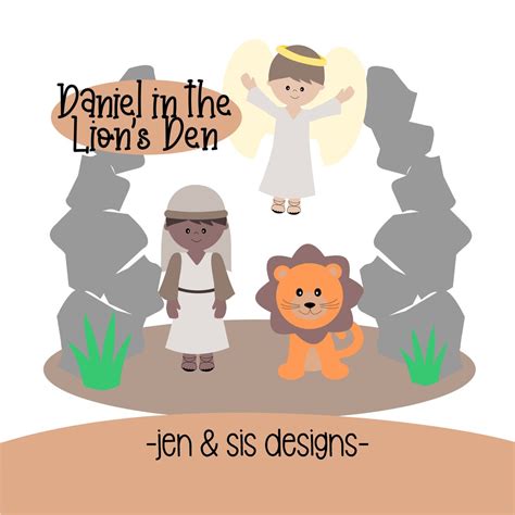 Daniel In The Lions Den Clipart Set Bible Story Clipart Etsy Israel
