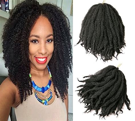 Afro Kinky Twist Hair Crochet Braids Ombre Marley Braid Hair 1199
