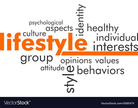 Word Cloud Lifestyle Royalty Free Vector Image