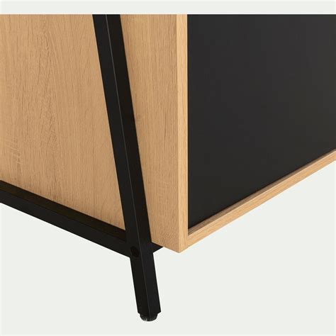 Alibaba.com offers 108 armoire chambre products. Armoire 1 porte bois clair et métal noir H221cm - HENRY ...