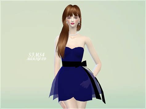 Ribbon Lovely Mini Dress At Marigold Sims 4 Updates
