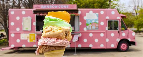 The Original Rainbow Cone Ice Cream Truck Rainbow Cone Truck