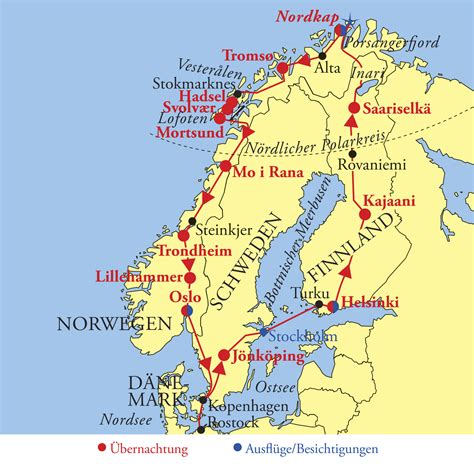 Nordkap Karta Kirkenes Norway Map Europa Karta