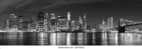 New York City Black And White At Night