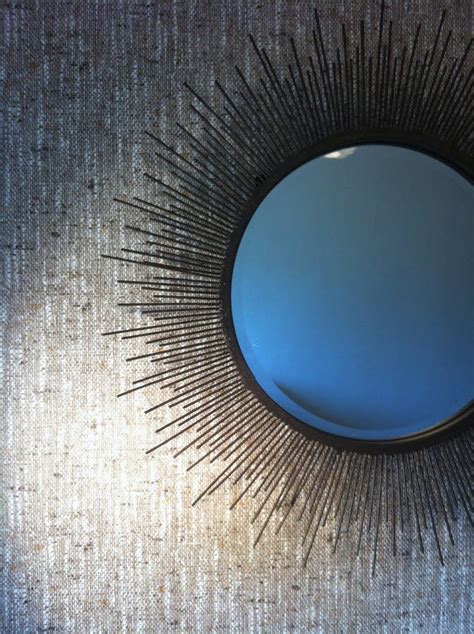 Sunburst Mirror In Aged Metal By The Forest And Co