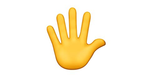 Hand With Fingers Splayed Emoji Meanings Usage Copy