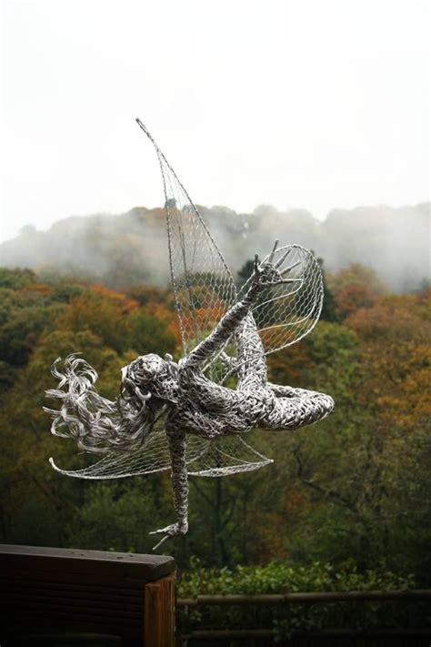 Robin Wight Fantasy Wire Fairies Sculptures Robin Wight Wire Art
